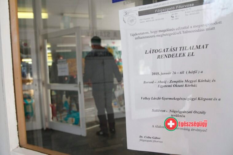 Influenza - Látogatási tilalom a miskolci megyei kórházban
